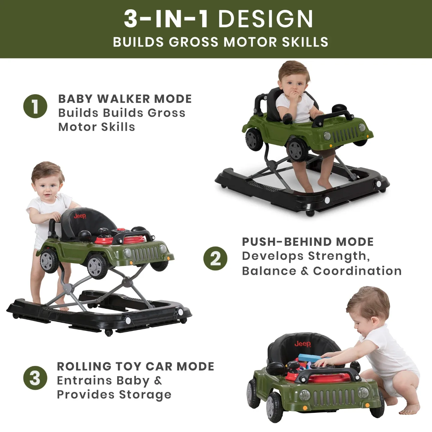 Jeep 3-in-1 Baby Walker & Rocking Zebra image indicator(4)
