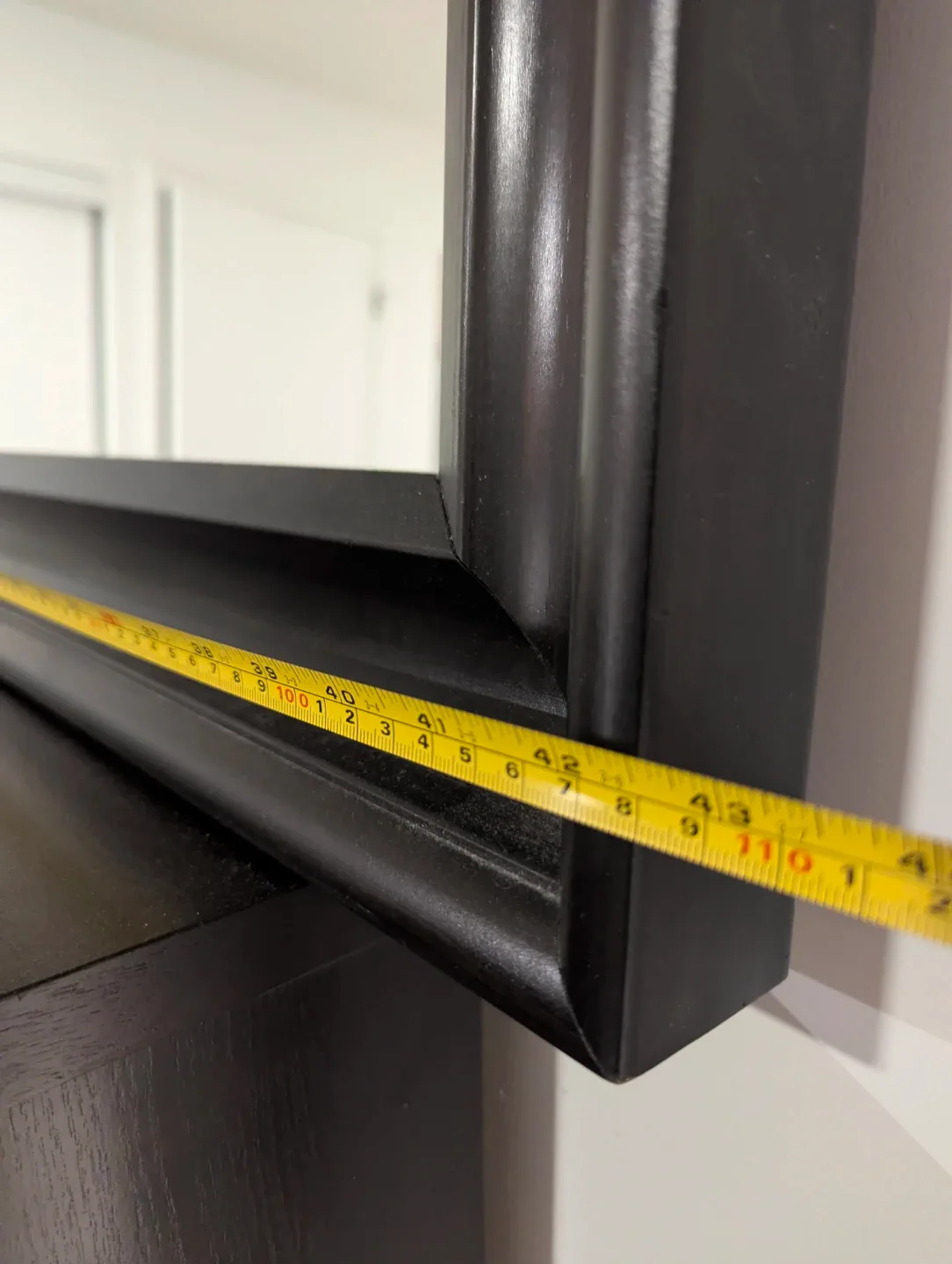 Black Framed Mirror - 42.5 x 42.5 inches image indicator(3)