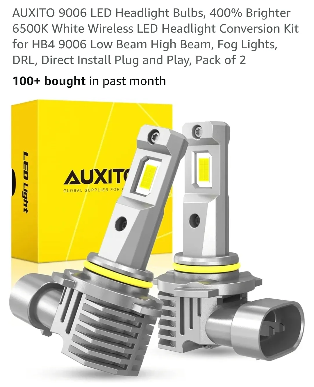 AUXITO 9006 LED Headlight Bulbs