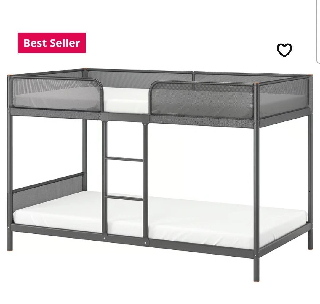 IKEA Tuffing bunk bed frame with mattress