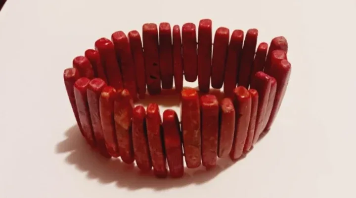 Unique Red Coral Bracelet