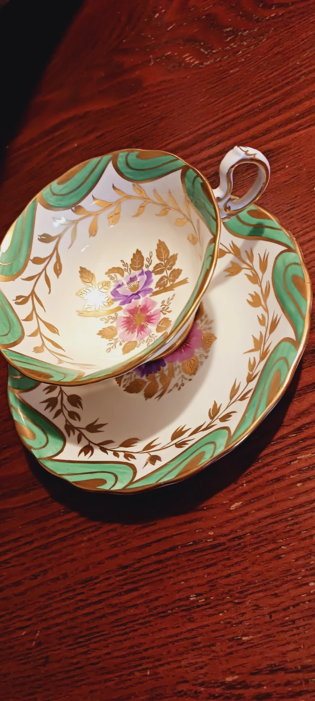 New Chelsea Staffs Fine English Porcelain Teacup w/ Saucer - photo 2