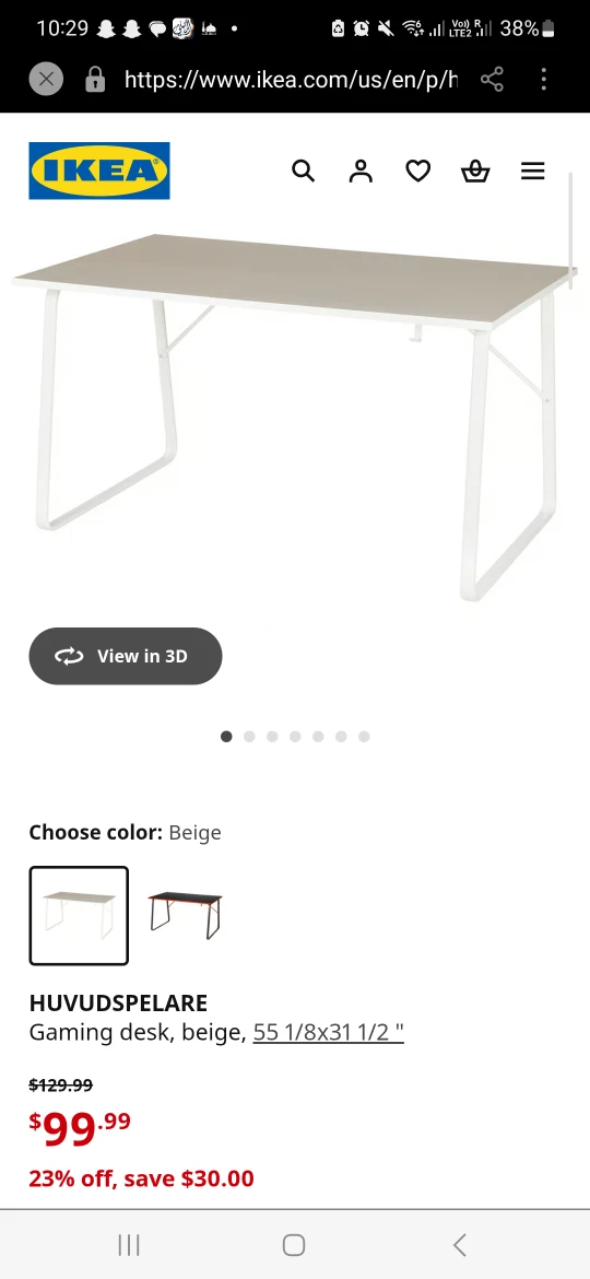 IKEA Desk, and Dell Keyboard, Mouse & Monitor, - photo 3