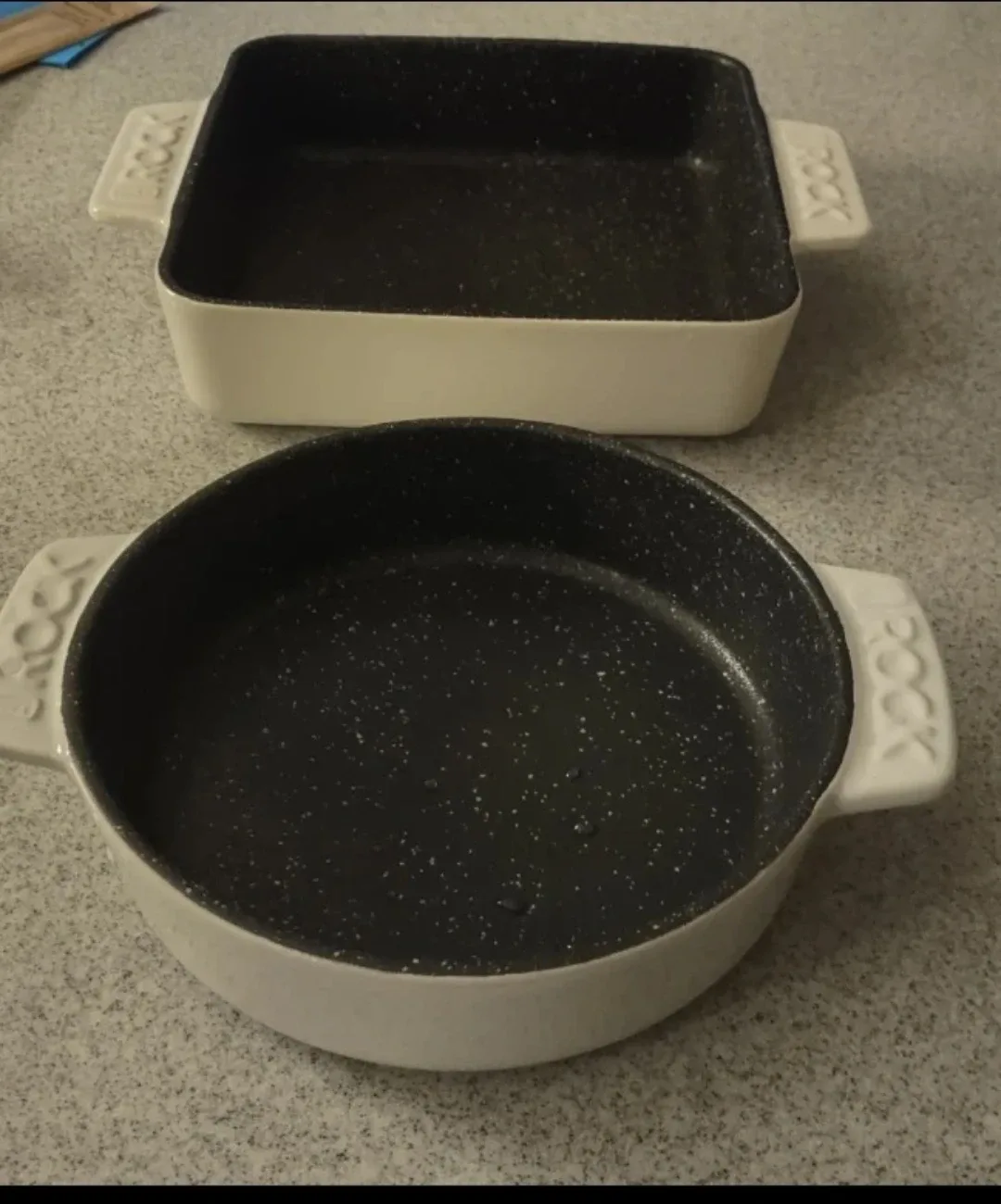 (NEW)Rock Non-Stick Ceramic Ovenware 2 Sets - #Cleanout image indicator(2)