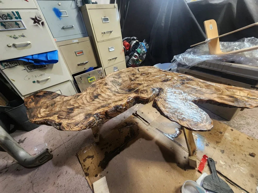 Wooden slab table (EPOXY Finish)