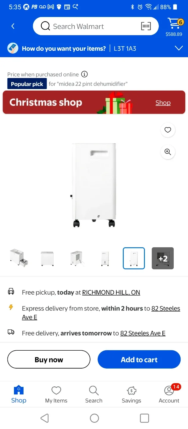 🧡MIDEA 22 PINT DEHUMIDIFIER 1500 SQ. FT. EXCELLENT CONDITION image indicator(8)