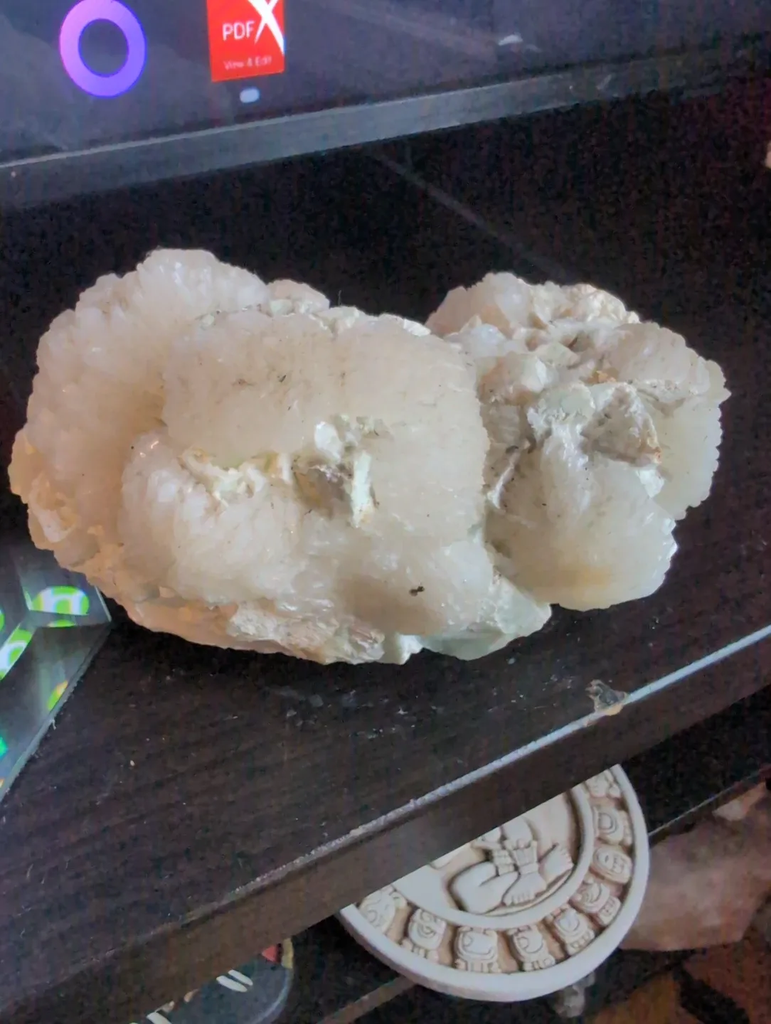White Aragonite Cluster