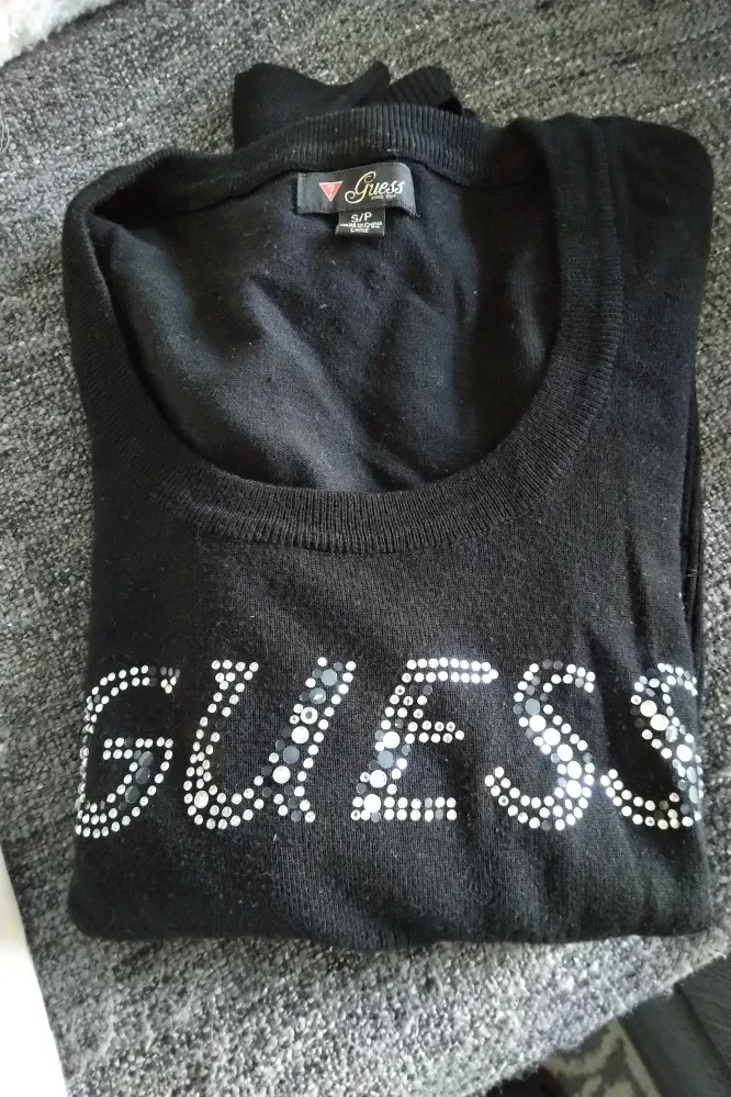 Guess Black Long Sleeve Sweater - Size S