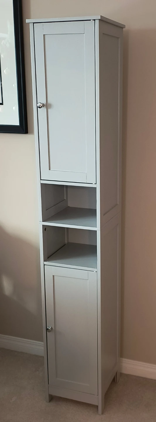 Slim Bathroom Cabinet - Light Grey - photo 4
