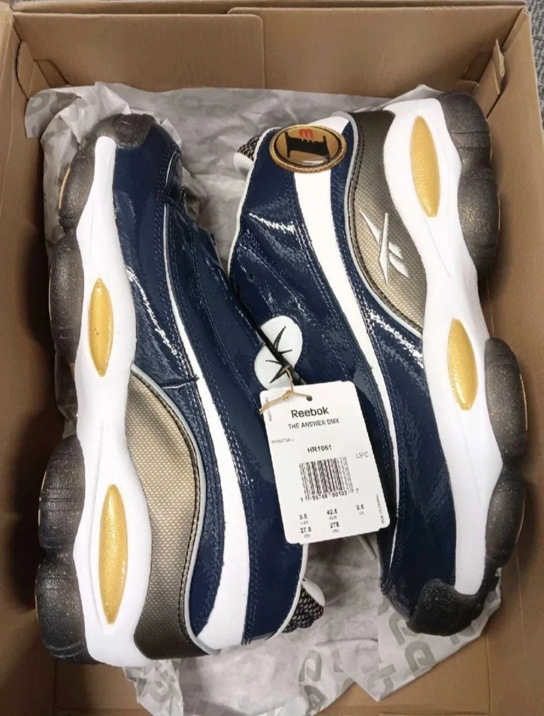 Reebok The Answer DMX Shoes - Size 9.5