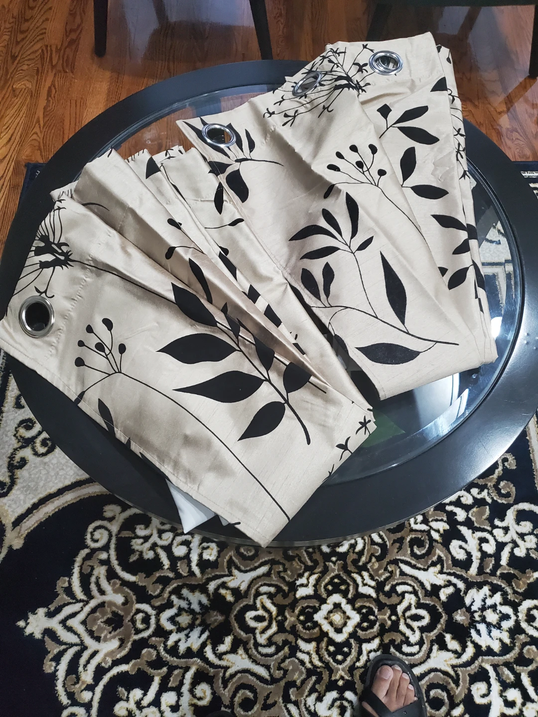 Free #Gifting - Floral Patterned Curtain Panels  - 2 pieces