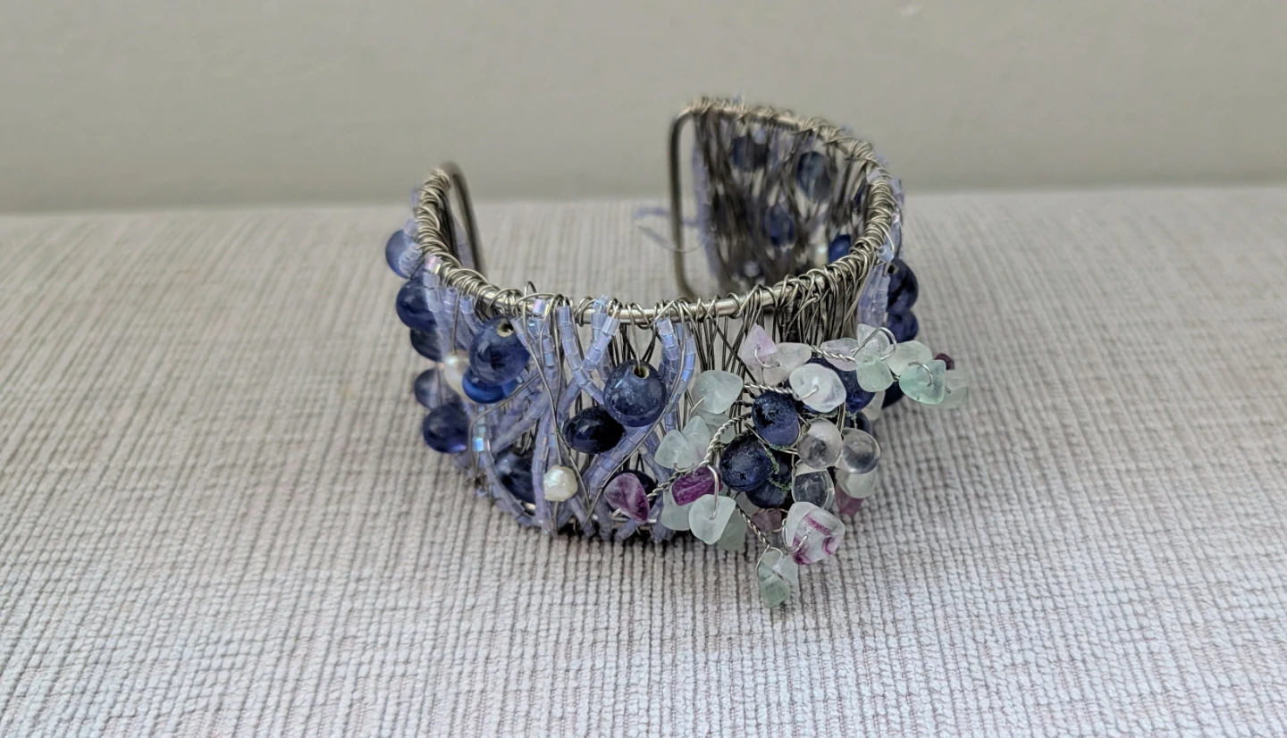Brand New Beaded Cuff Bracelet - Gift Idea!