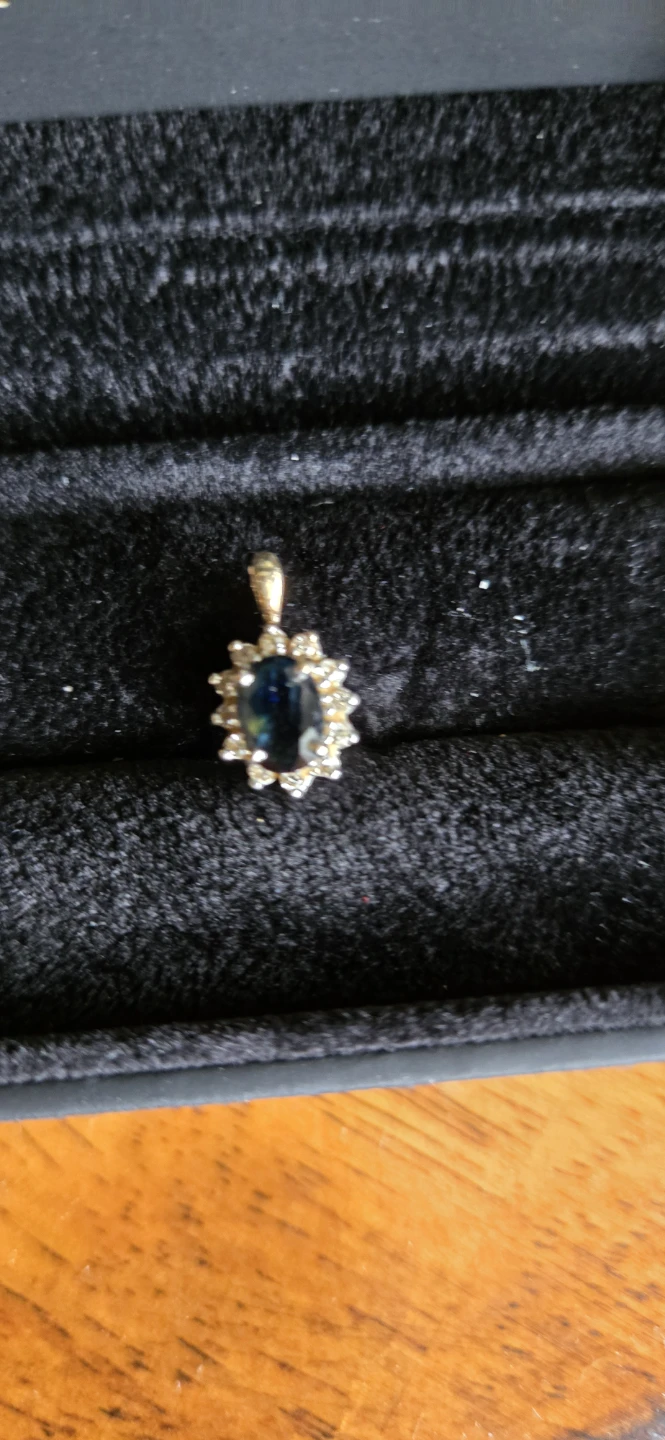 Lady Di Sapphire & Diamond  Earrings Set. - photo 4