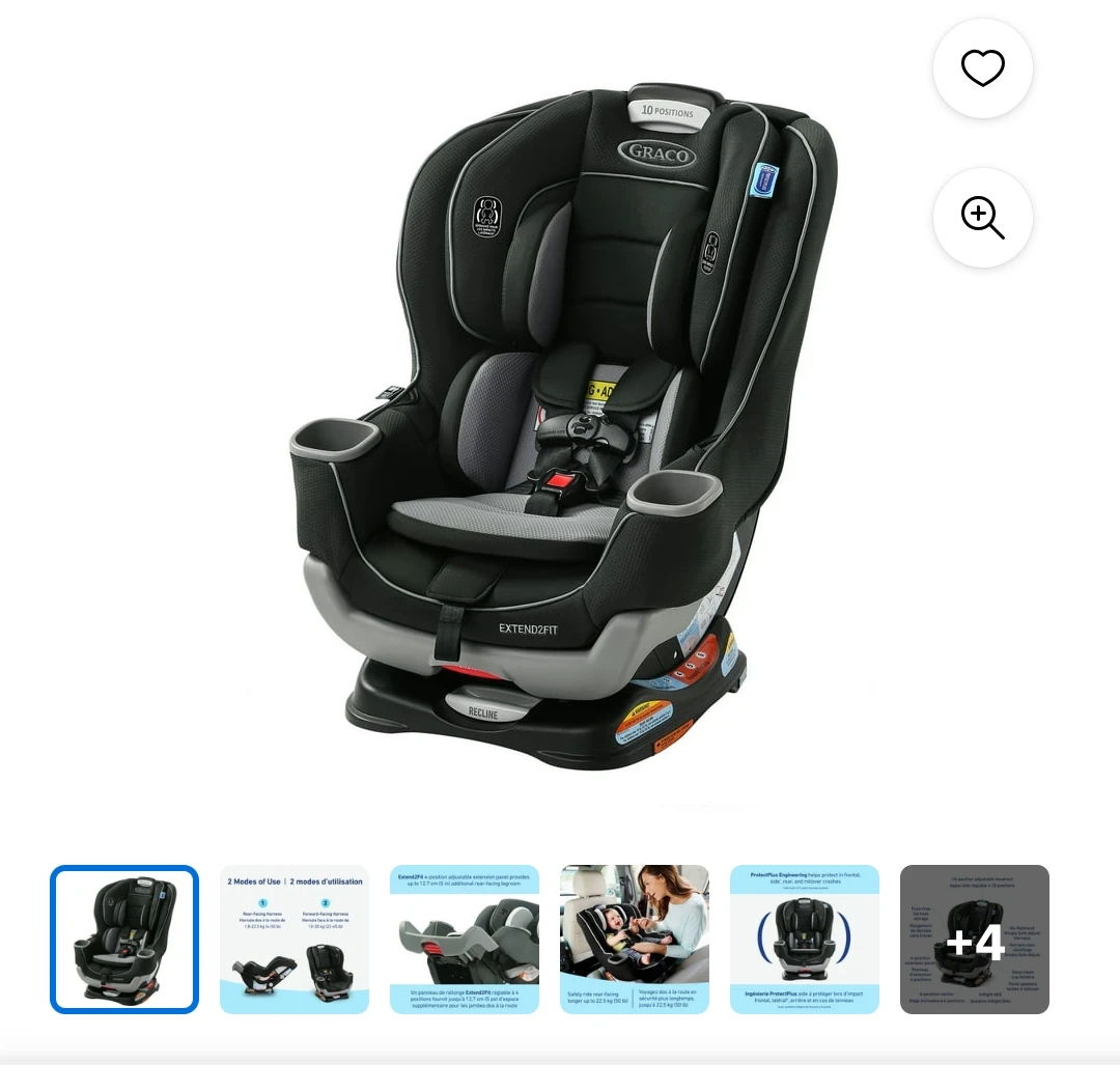 Graco Extend2Fit Convertible Car Seat