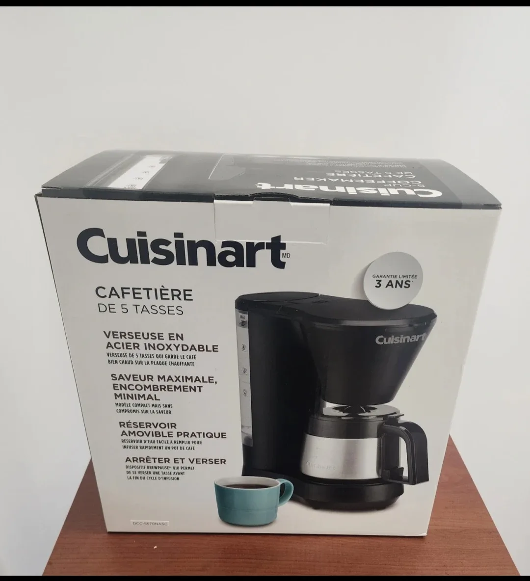 New Cuisinart 5-Cup Coffeemaker - Stainless Steel
