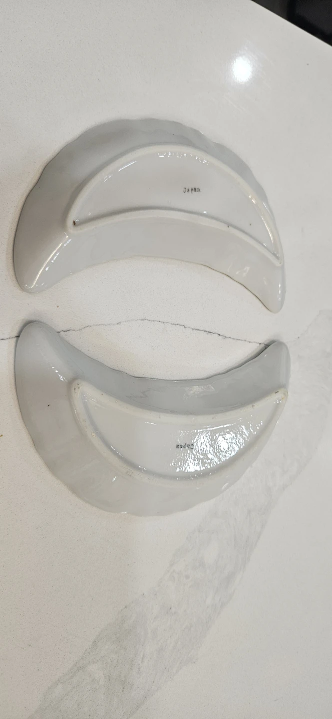 Vintage Crescent Dishes - Floral Design - photo 3