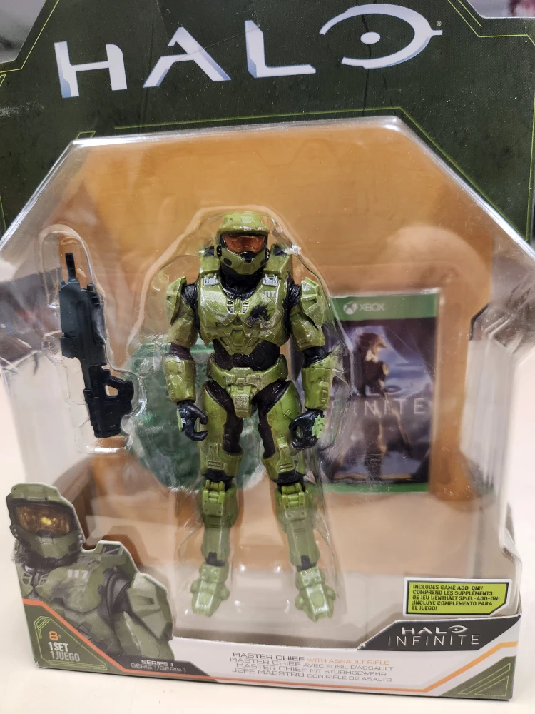 Halo Infinite Master Chief with Assault Rifle Figure