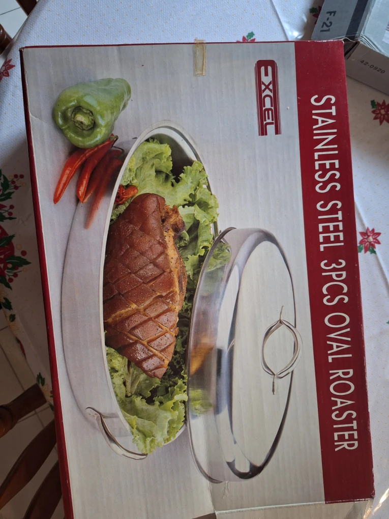 Excel Stainless Steel 3pcs Oval Roaster - New