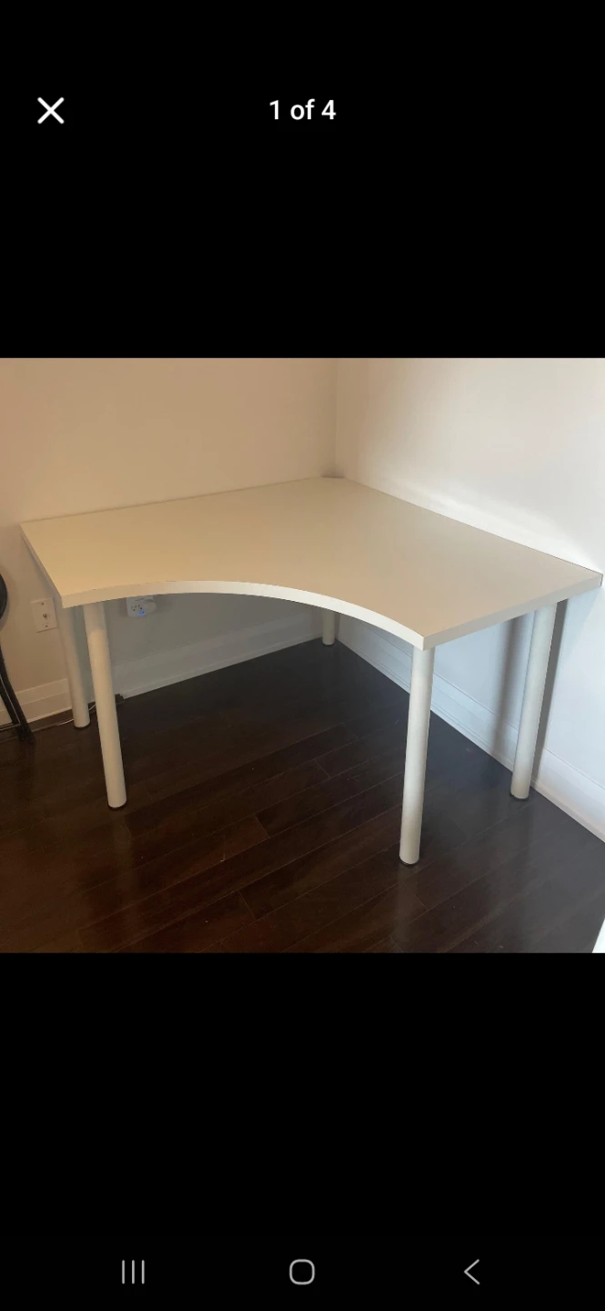 White Corner Desk - IKEA - photo 2