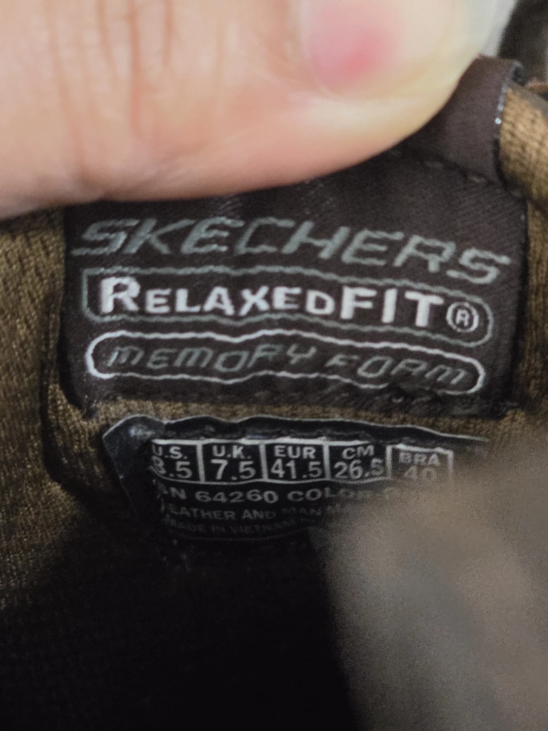 Skechers Relaxed Fit Memory Form Brown Shoes - Size 8.5 - photo 2