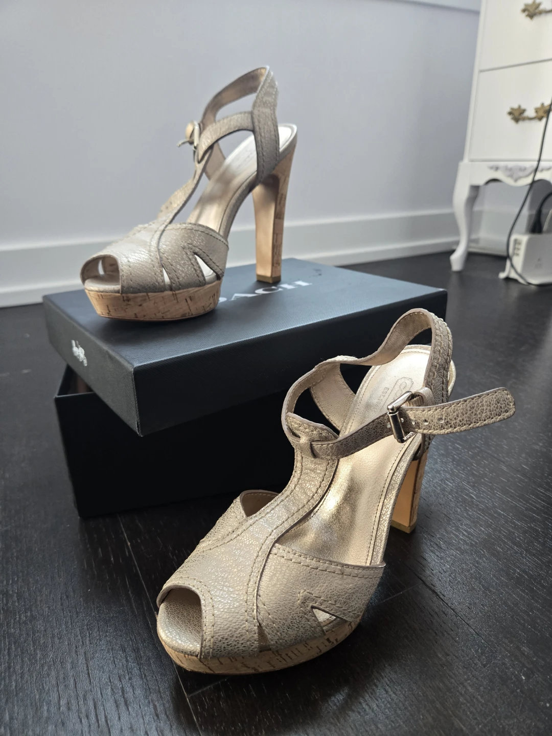 Coach Heels Size 7.5