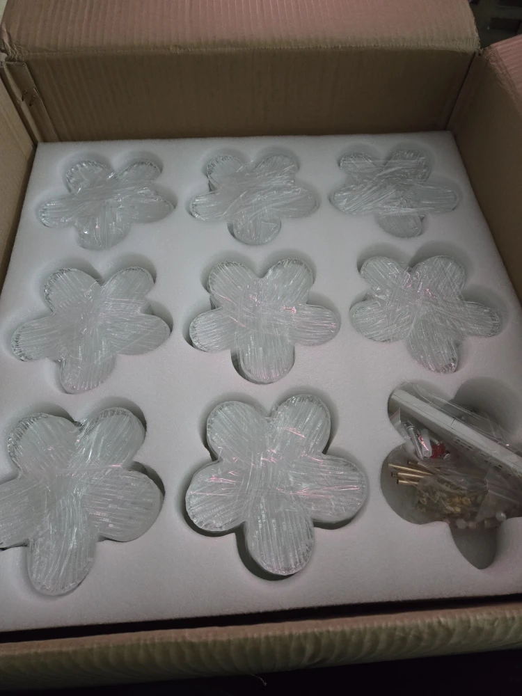 Flower Crystal LED Chandelier 20 inch Gold - photo 5