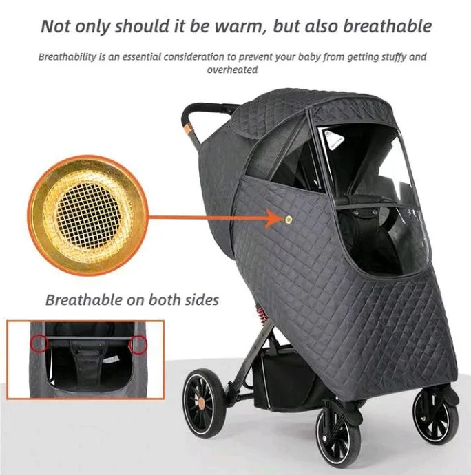 Breathable Baby Stroller Weather Shield (new)
