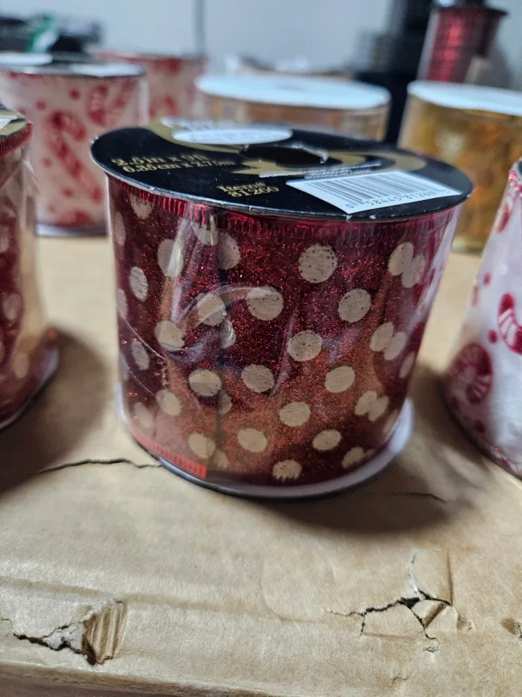 Designs Plus Wire Edge Ribbon Lot image indicator(5)