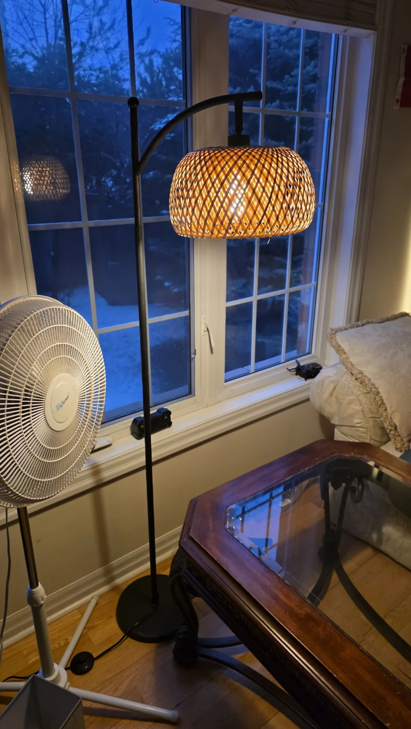 Wicker Style Standing Lamp (bamboo shade) - photo 2