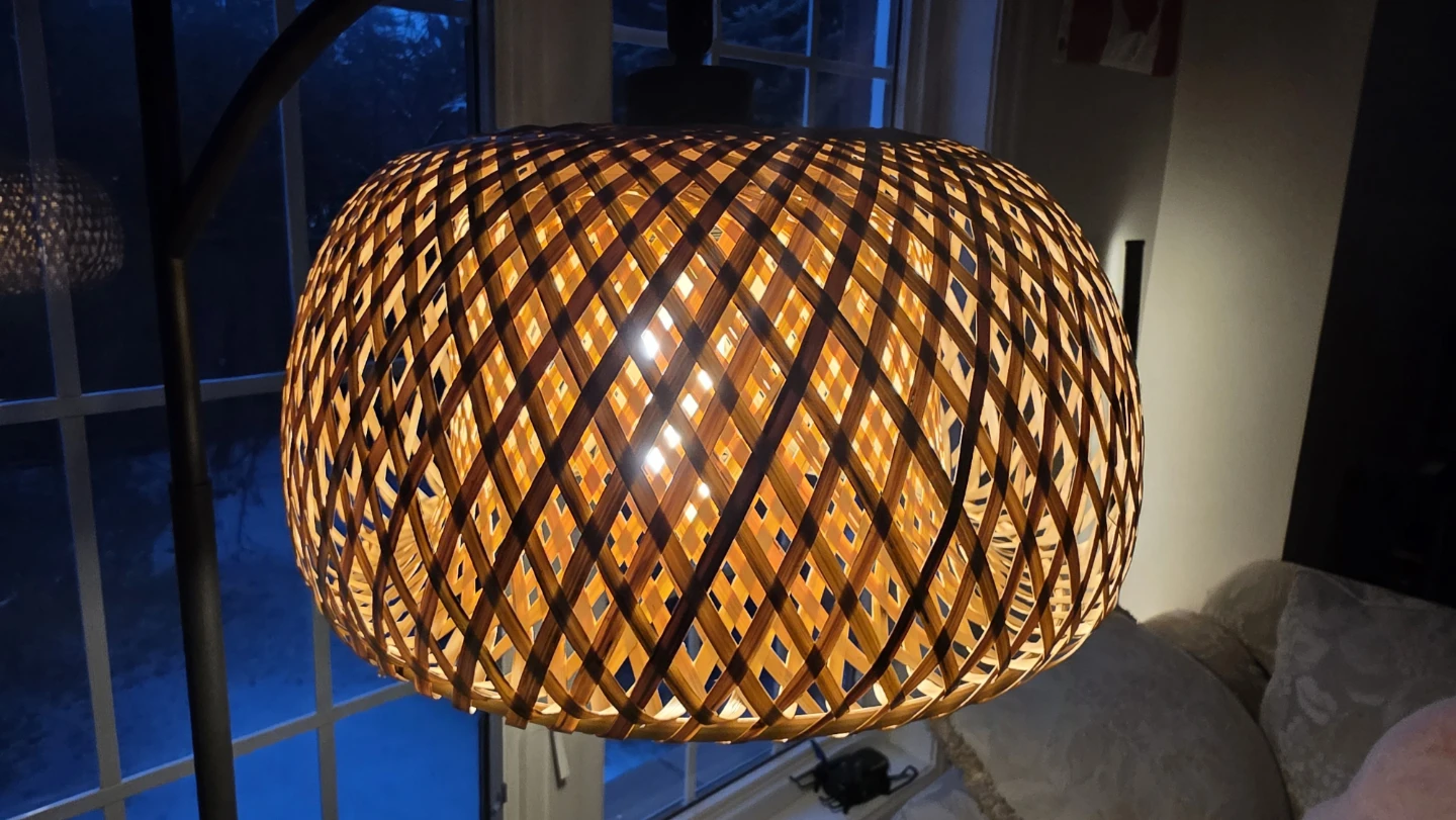 Wicker Style Standing Lamp (bamboo shade) - photo 3