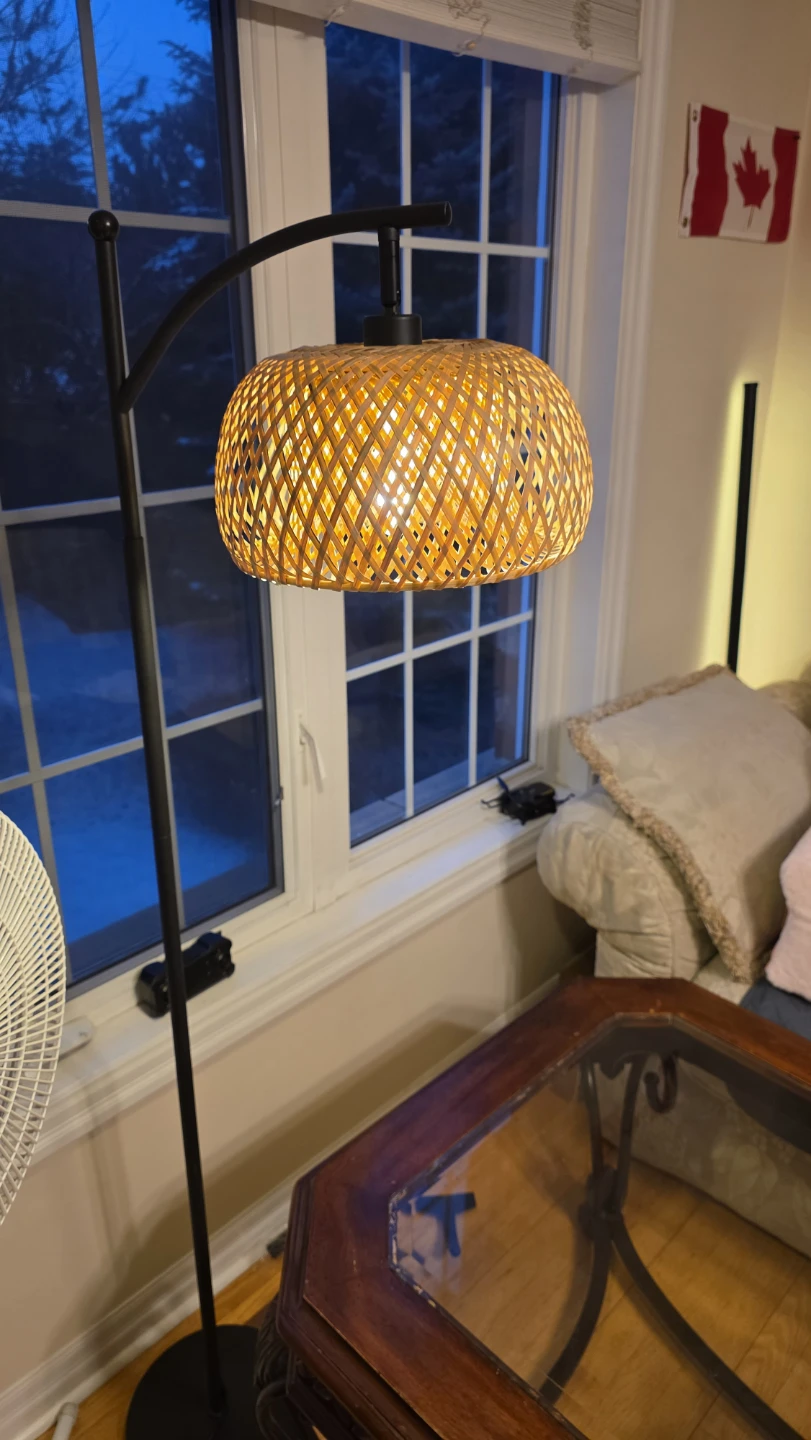 Wicker Style Standing Lamp (bamboo shade) - photo 5