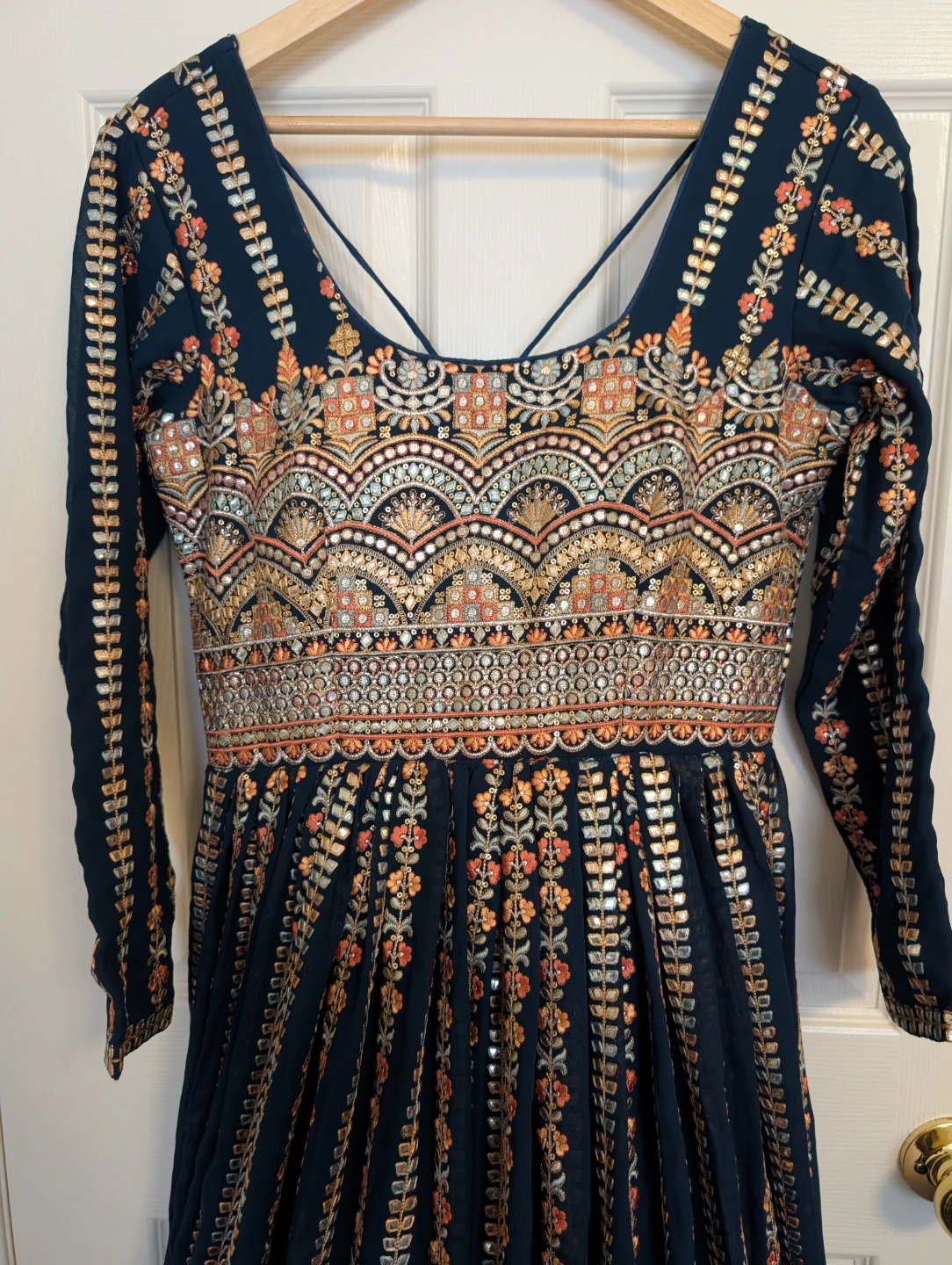 Embroidered Anarkali Dress - photo 5