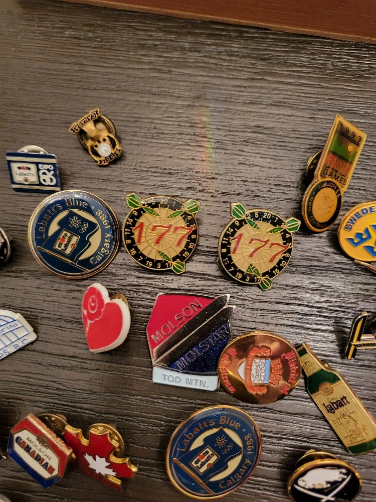 Lot of Vintage Collectible Pins image indicator(8)