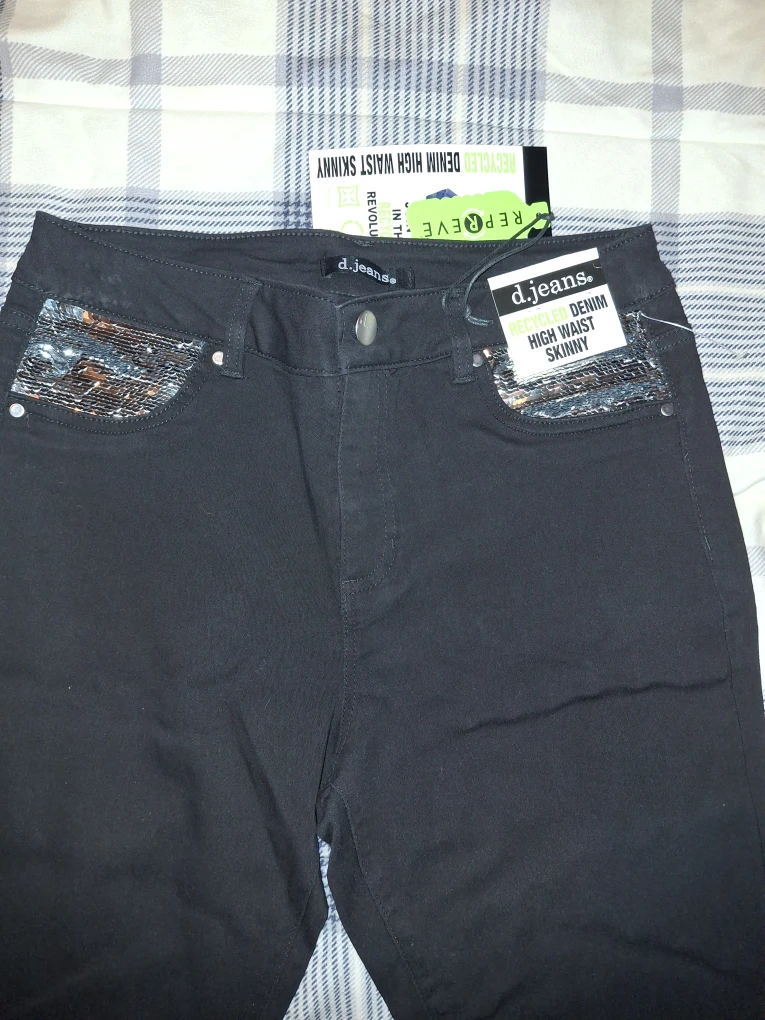 d.jeans Recycled Denim High Waist Skinny - Size 10