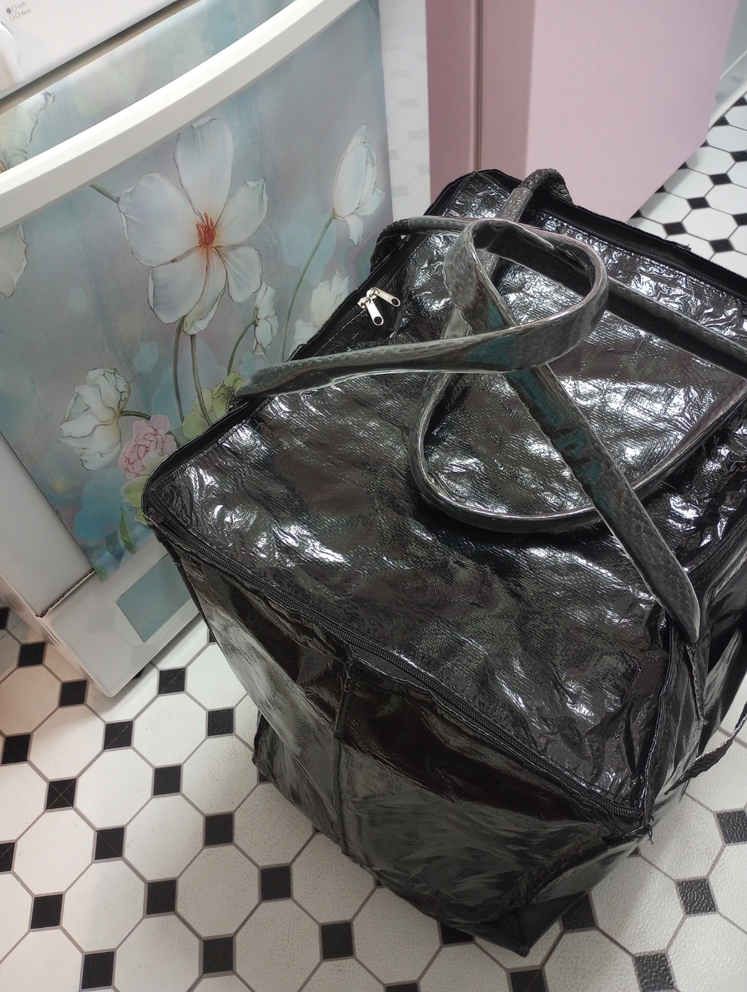 Hulken Large Rolling Tote Bag - Black - photo 3