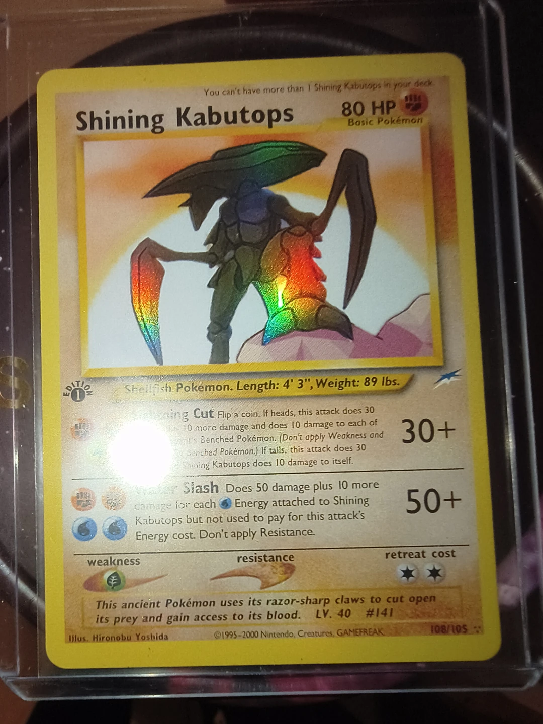 Shining Kabutops Pokemon Card - photo 3