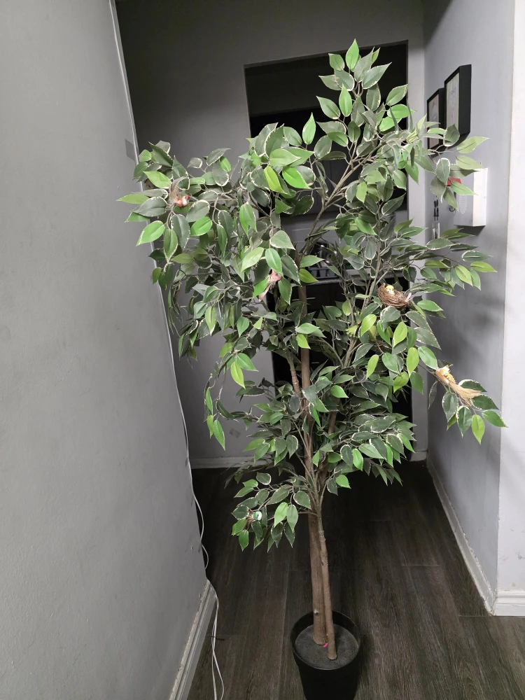 Artificial Ficus Tree with Birds - photo 3