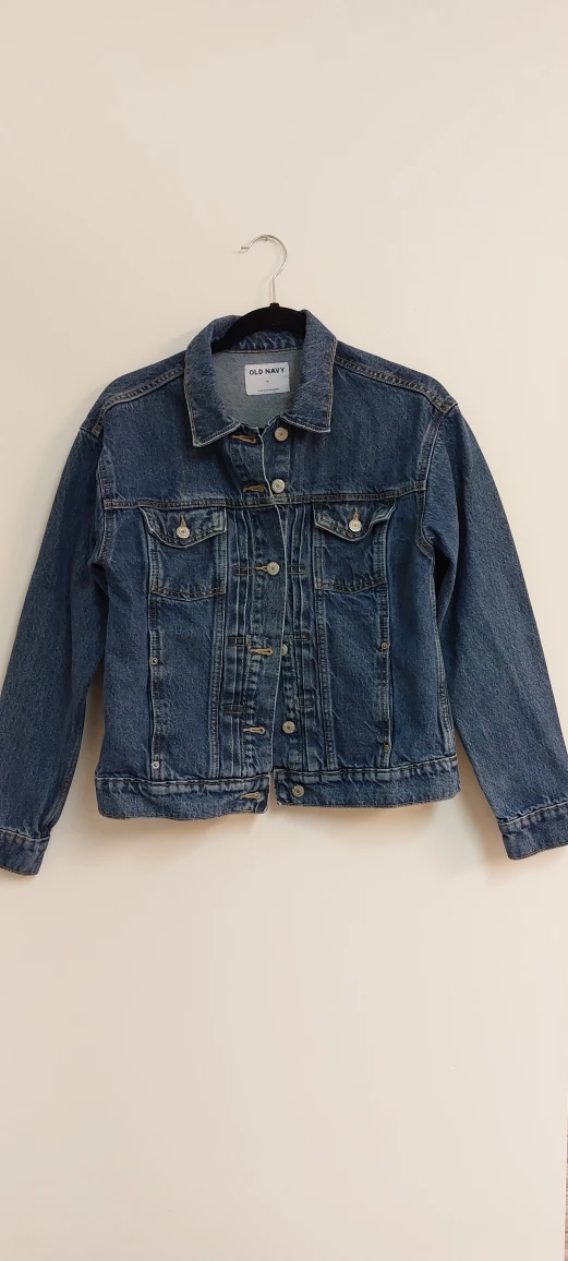 Denim Jacket with Handmade Embroidery  - Size M - photo 3