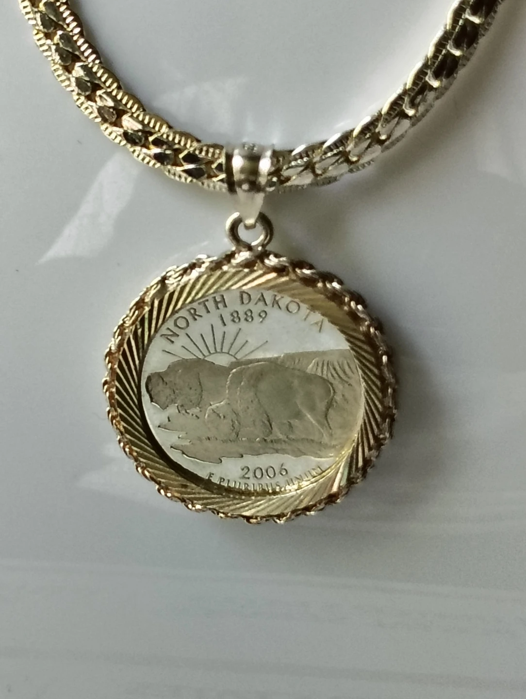 North Dakota 2006 Coin Pendant Necklace - photo 5