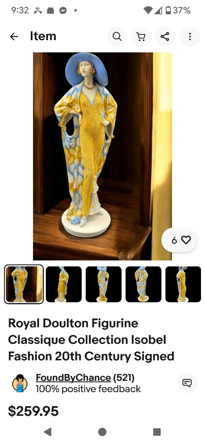 LIKE NEW COLLECTOR SIGNED Royal Doulton Figurine $125obo image indicator(10)
