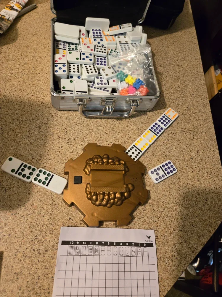 Domino Train Game Set with Case image indicator(3)