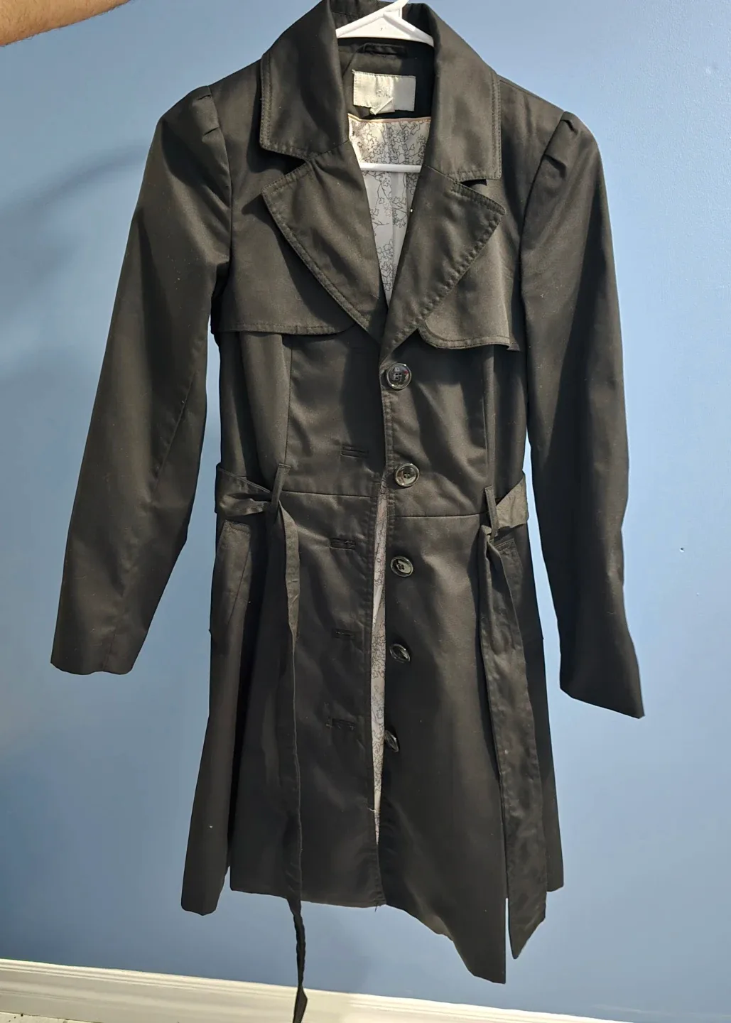 Black Trench Coat H&M image indicator(3)