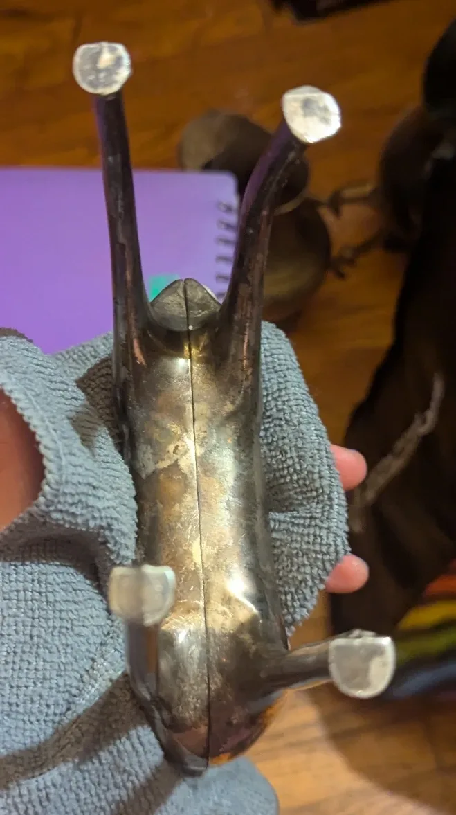 Vintage Silver Reindeer Candlestick Holder image indicator(6)