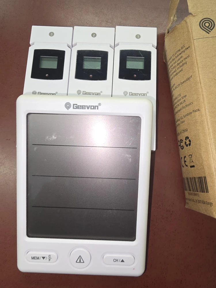 Geevon Wireless Thermometer with 3 Sensors