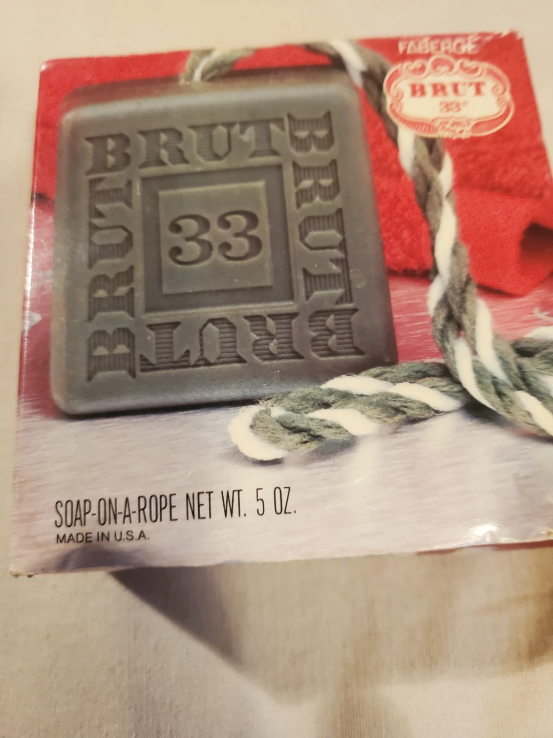BRUT SOAP ON A ROPE