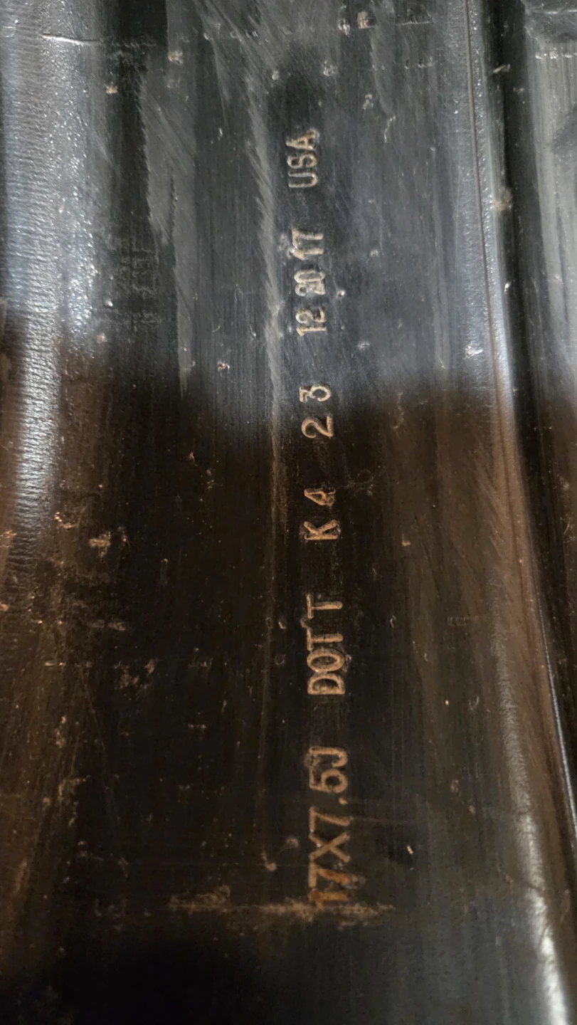 Set of 4 Black Steel Wheels - 17x7.5J - photo 2