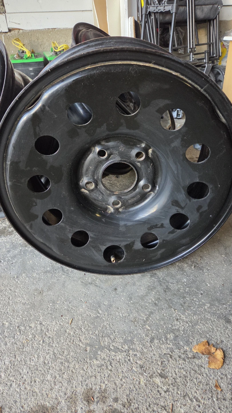 Set of 4 Black Steel Wheels - 17x7.5J - photo 3