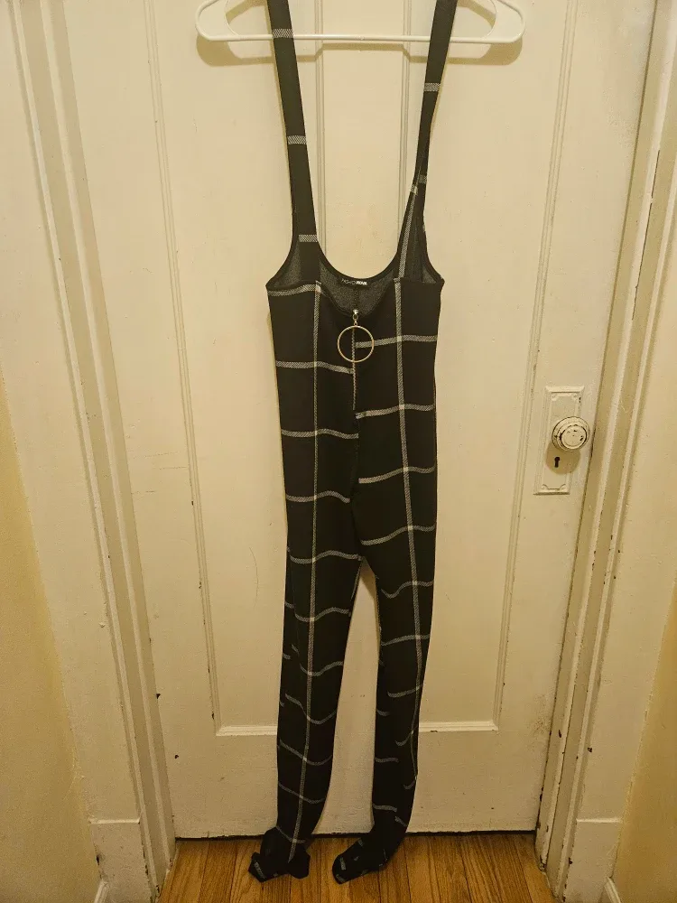 Fashion Nova Plaid Jumpsuit - Size S