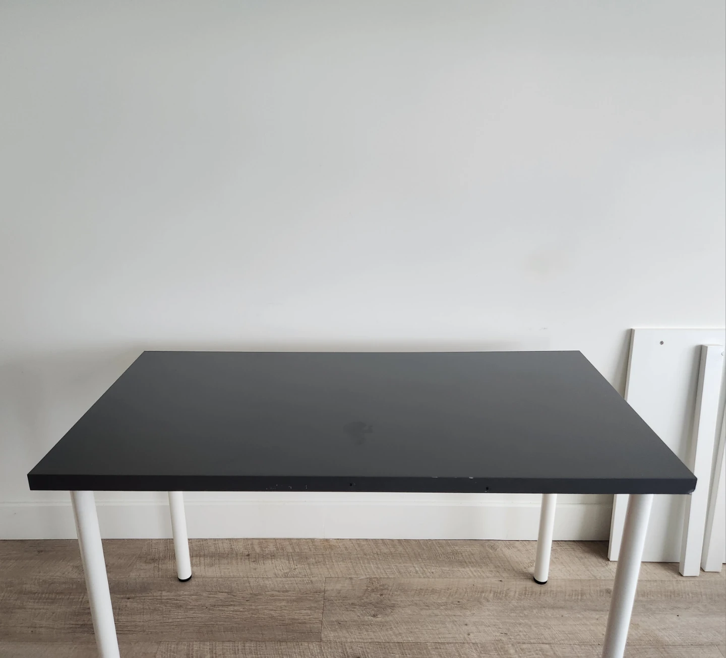 IKEA LINNMON / ADILS Table - Dark Gray/White - 100x45cm