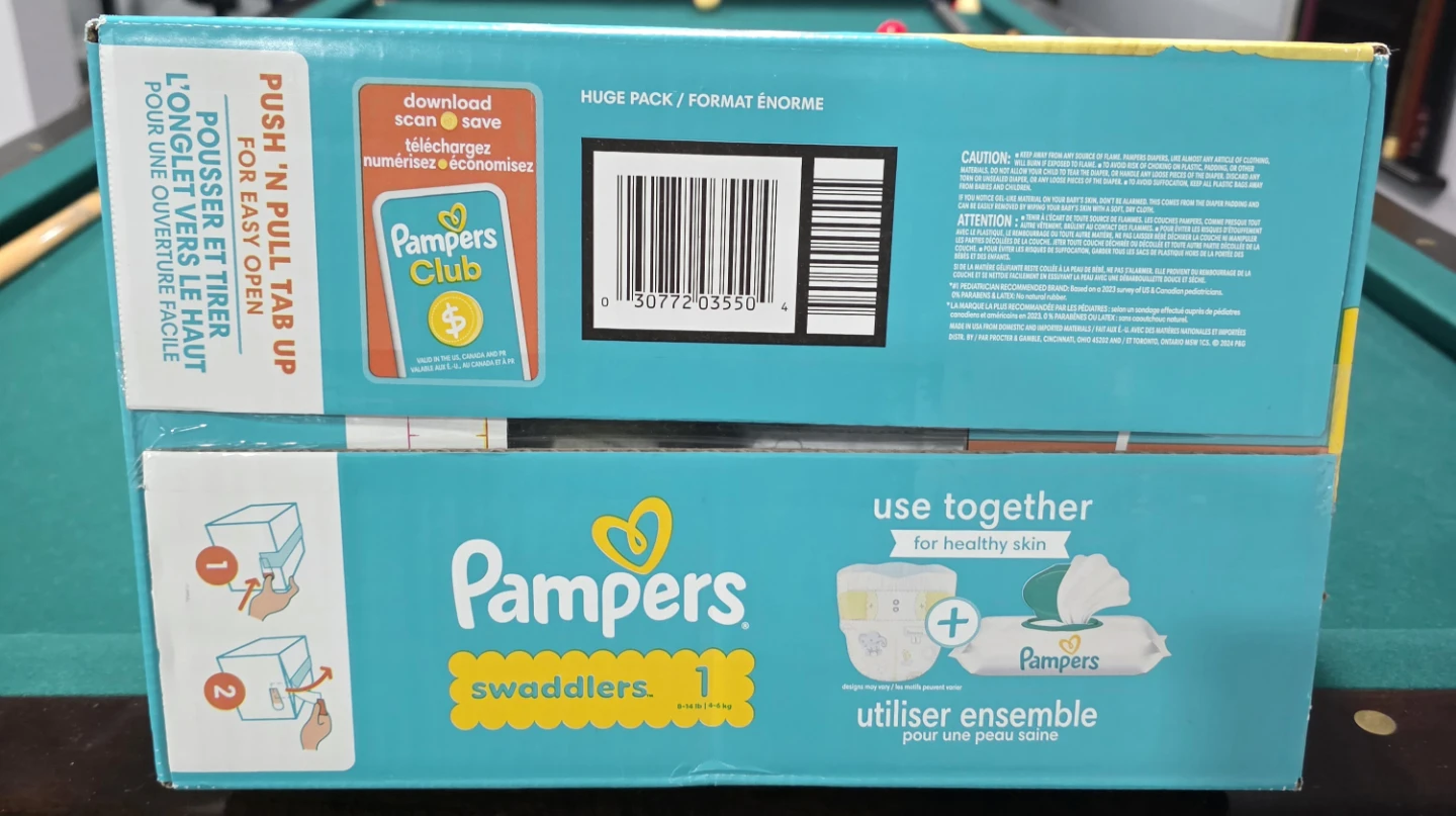 Pampers Swaddlers Size 1 (8-14 lb) - 160 Diapers - photo 2